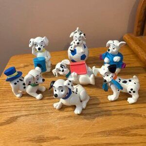 Set of Seven  (7) Vintage McDonald's/Disney 101 Dalmatians Figurines